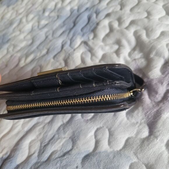 Kate Spade Leather Wallet, navy blue - Picture 6 of 9